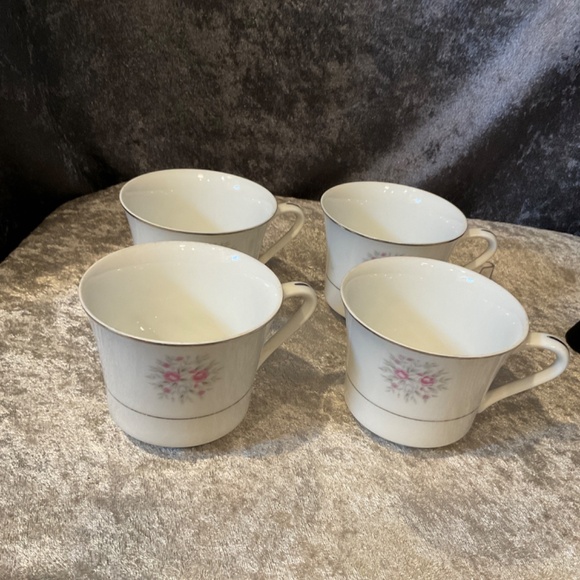 Vintage Nasco Sweet Afton Fine China Coffee or Tea Cups, Set of 4 - Picture 2 of 3